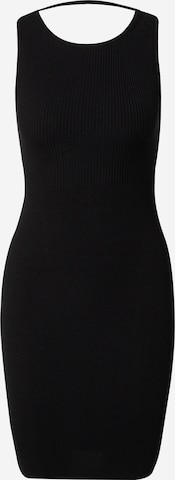 Mavi Stickad klänning i svart: framsida