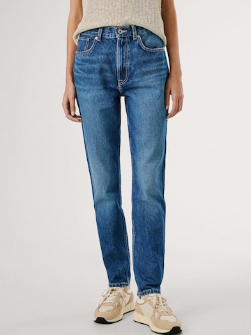 Coupe slim Jean Pepe Jeans en bleu : devant