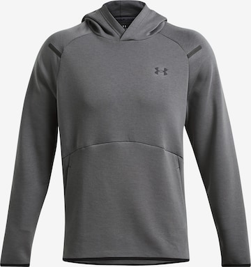 UNDER ARMOUR Sportsweatshirt 'Unstoppable' in Grijs: voorkant