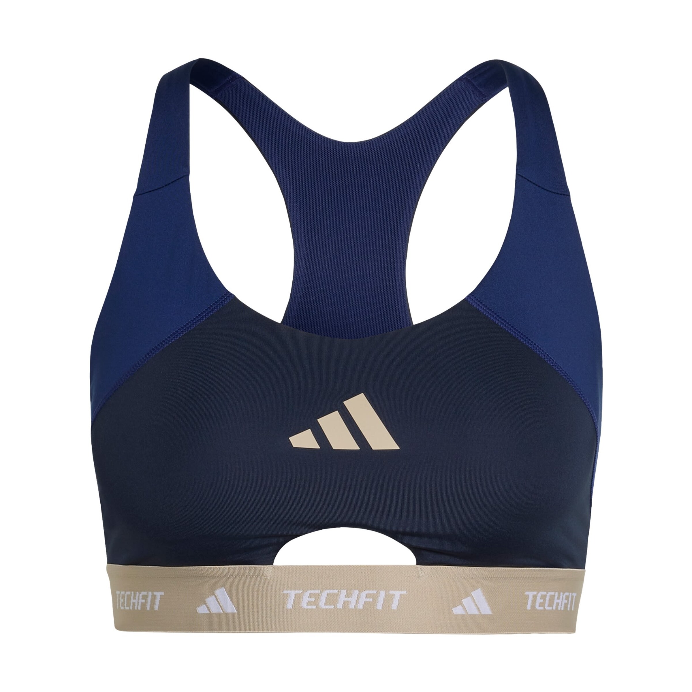 ADIDAS PERFORMANCE Sports Bra in Blue: front