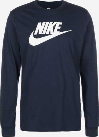 T-Shirt Nike Sportswear en bleu : devant