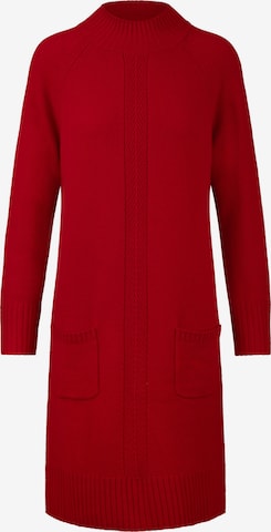 Rainbow Cashmere Knitted dress in Red: front