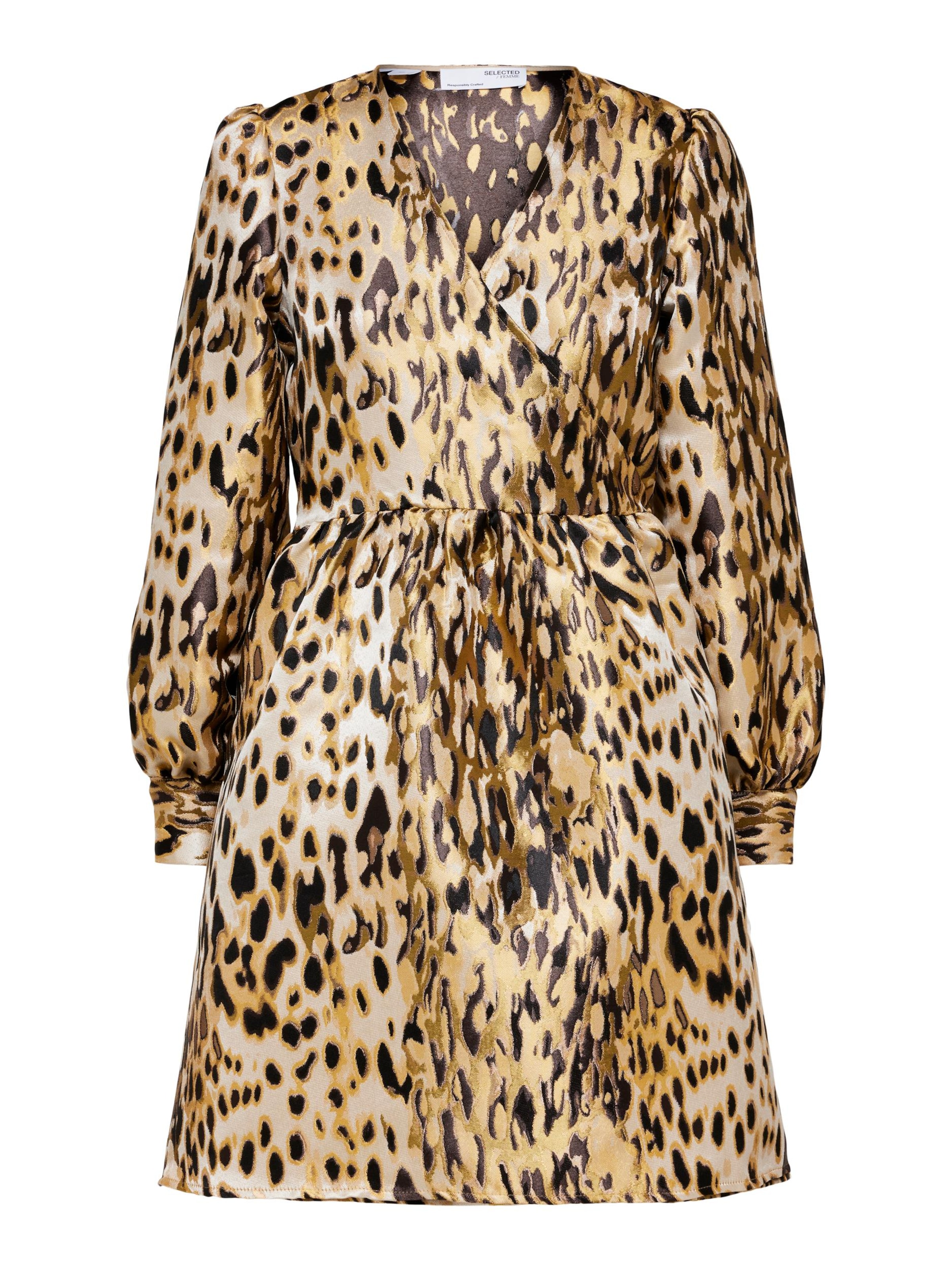 Selected Femme Petite Dress in Yellow: front