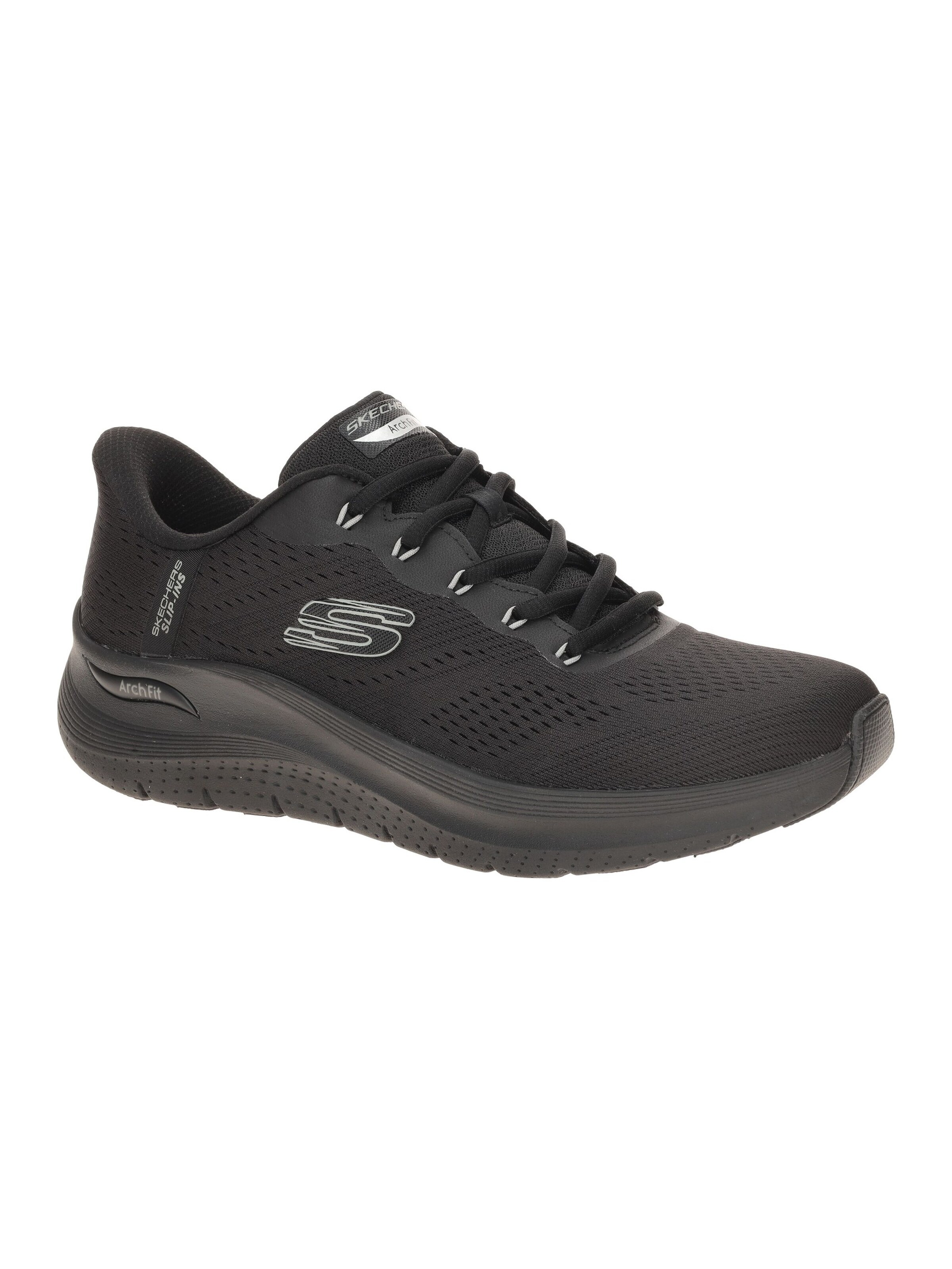 SKECHERS Sneakers 'Skechers Arch Fit Herren Schuhe schwarz Slip Ins 232712' in Black: front