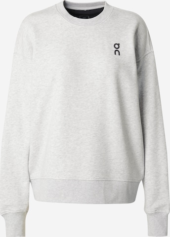 On - Sweatshirt 'R,F,E,O' em cinzento: frente