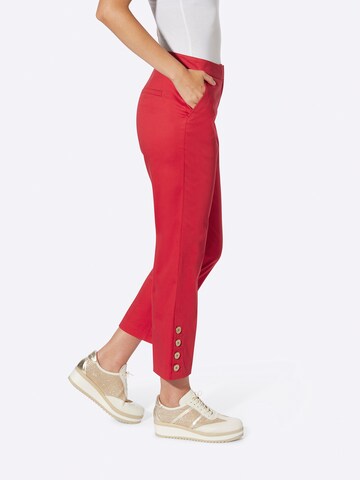 Regular Pantalon heine en rouge