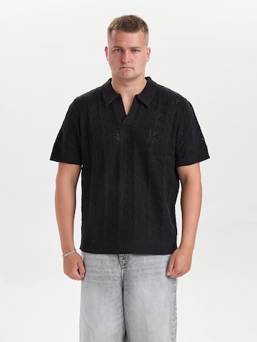 Dxnmxrk Pullover 'DXFane'‌‌‌‌‌ in Schwarz: Vorderseite