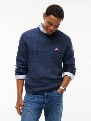 Tommy Jeans Trui in Blauw: voorkant