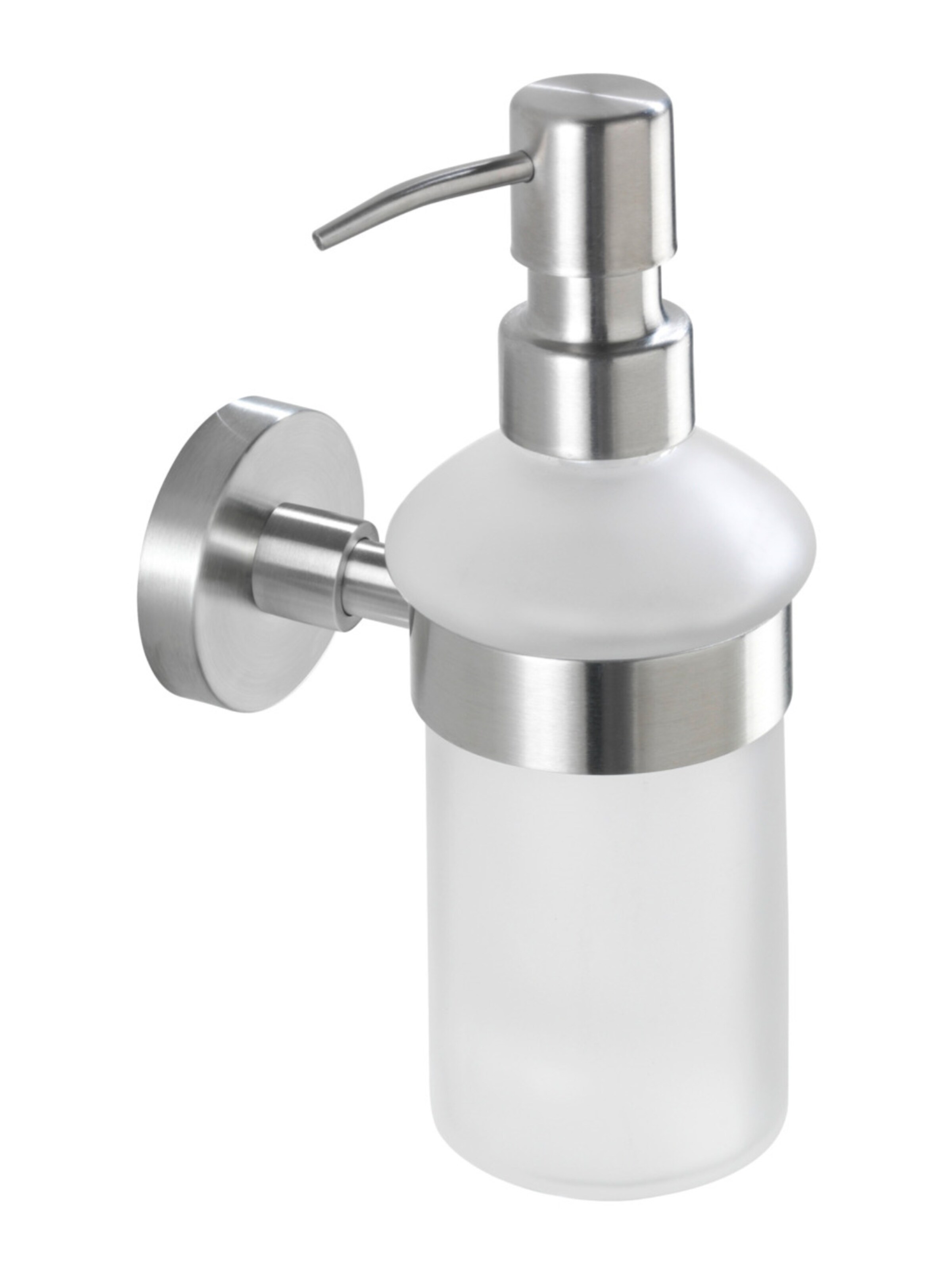 Wenko Seifenspender 'Bosio' in Silber: Vorderseite