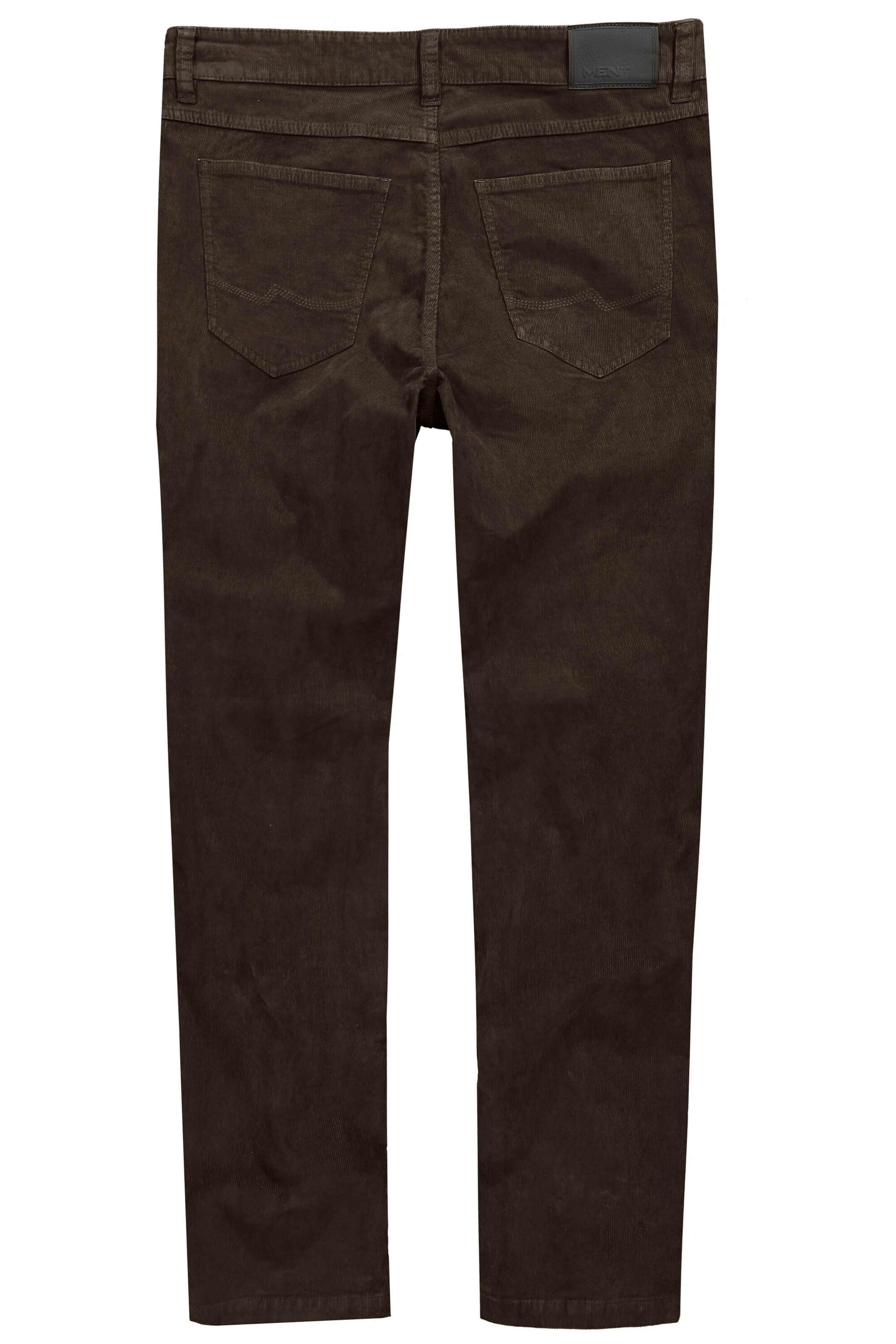 Men Plus Regular Broek in Bruin