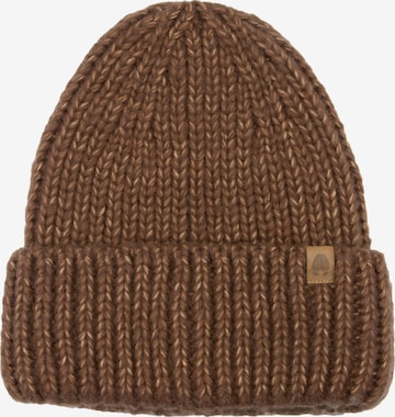 KOPYTO Mütze 'EULE' in Braun: Vorderseite