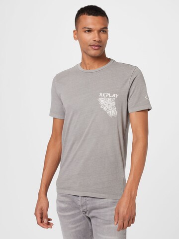 REPLAY Shirt in Grey: front