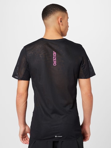 T-Shirt fonctionnel 'Adizero' ADIDAS PERFORMANCE en noir