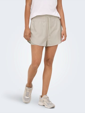 Loosefit Pantalon de sport 'ONPMara' ONLY PLAY en beige : devant