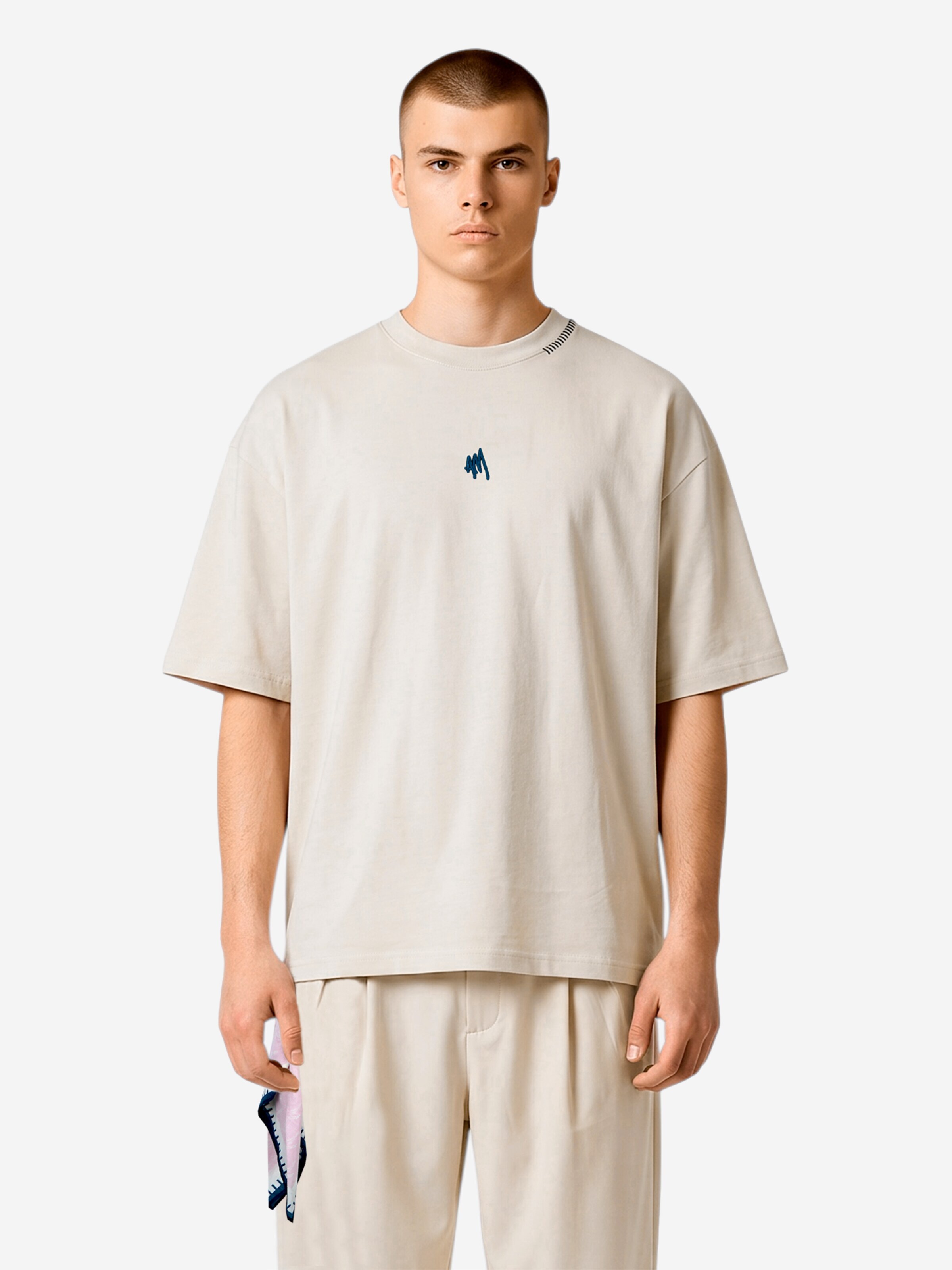 Alessandro Magno Shirt 'CHAPTER 8 SHIRT' in Beige: front