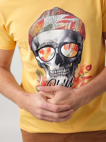T-Shirt 'Jek' Deeluxe en jaune