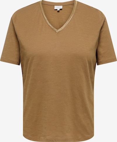 Marškinėliai 'CARTOBI' iš ONLY Carmakoma, spalva – šviesiai ruda / Auksas, Prekių apžvalga