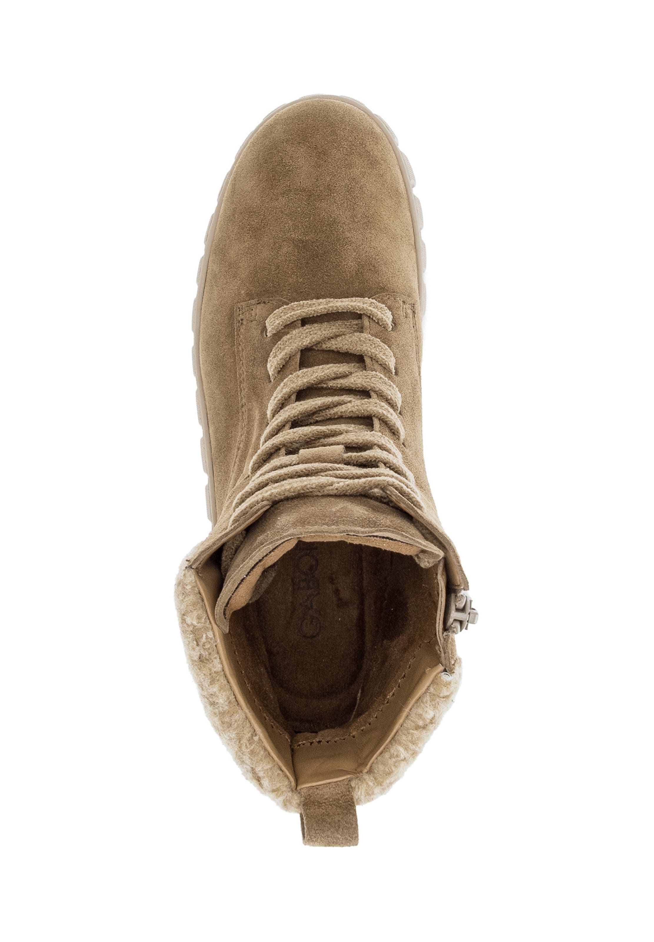 GABOR Lace-up bootie in Brown