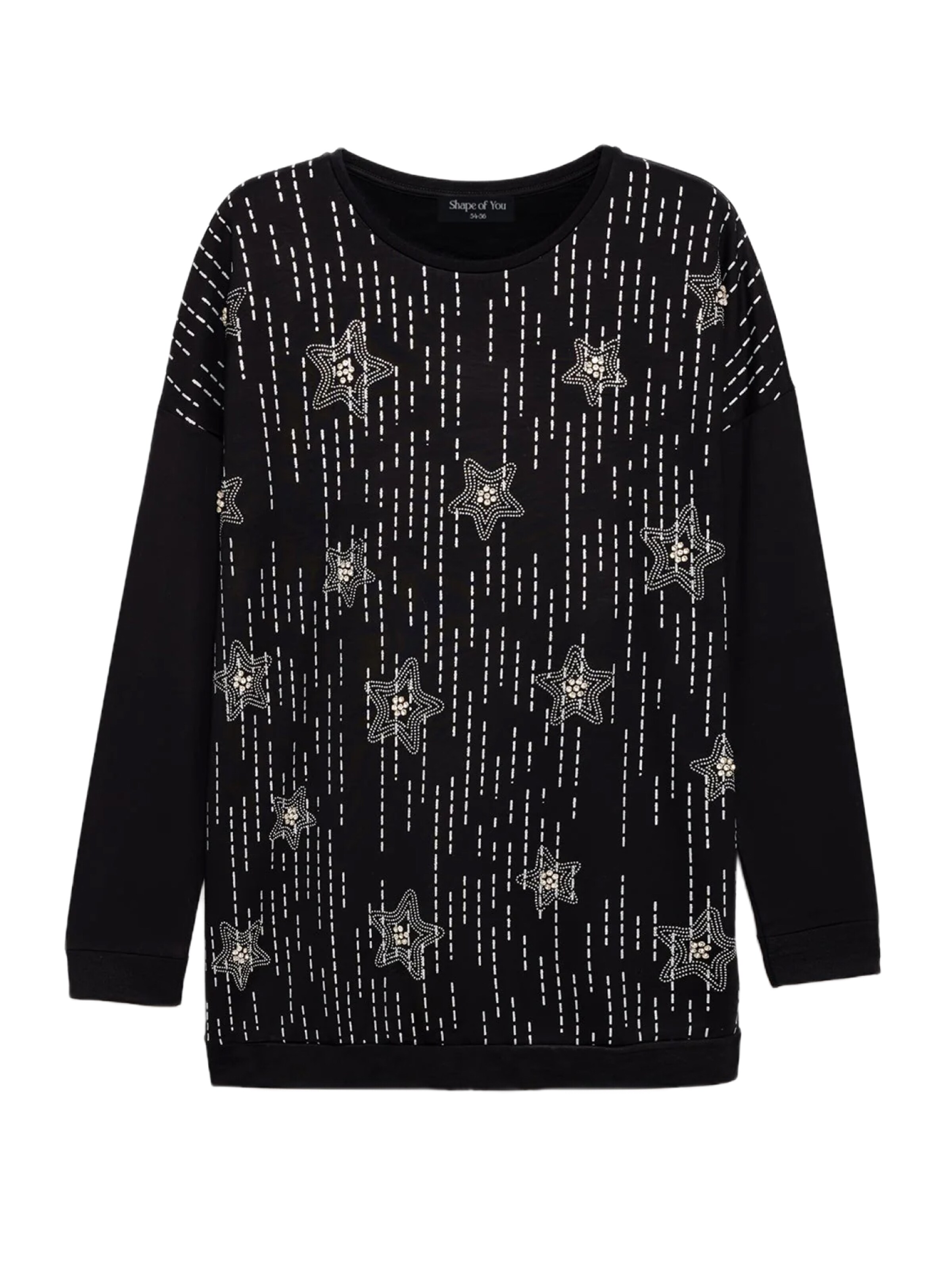 Shape Of You Shirt in Schwarz: Vorderseite