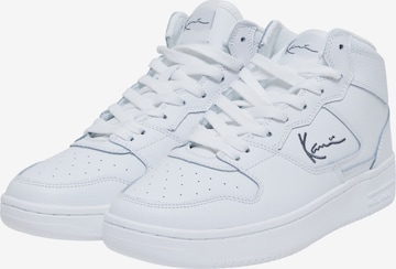 Sneaker alta di Karl Kani in bianco