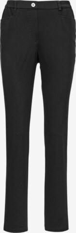 Goldner Regular Pants 'Martha' in Black: front