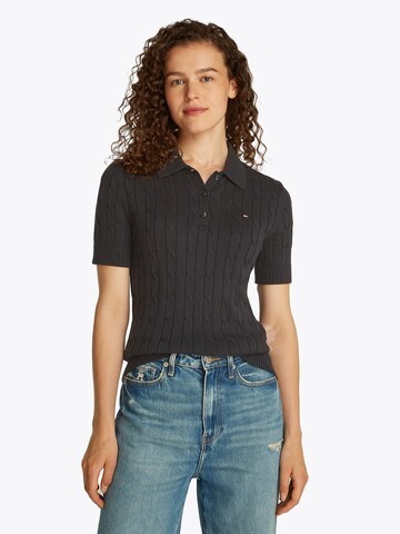 TOMMY HILFIGER - Jersey en negro: frente
