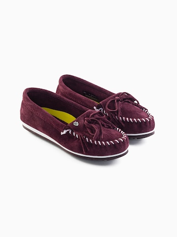 Mocassin 'Kilty plus' Minnetonka en rouge