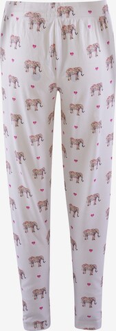 Pantalon de pyjama ' Love You A Ton ' PJ Salvage en blanc