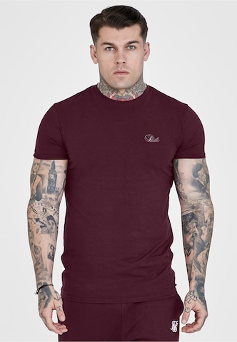 SikSilk Koszulka 'Essentials' w kolorze czerwony: przód