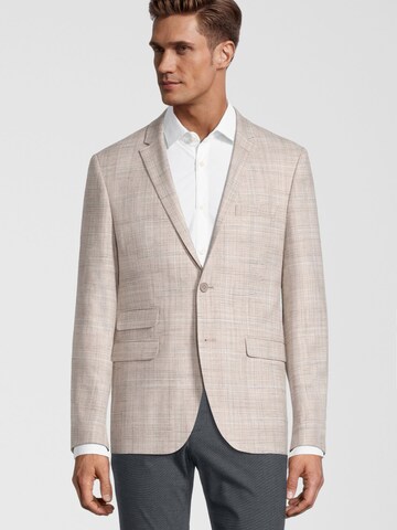 Coupe slim Veste de costume Steffen Klein en beige : devant