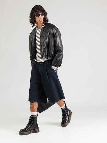 WEEKDAY Baggy Джинсы с плиссировкой в Синий