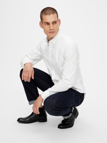 Chelsea Boots 'Byron' Bianco en noir