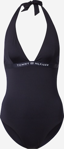 Tommy Hilfiger Underwear Сутиен с триъгълни чашки Бански костюм в синьо: отпред