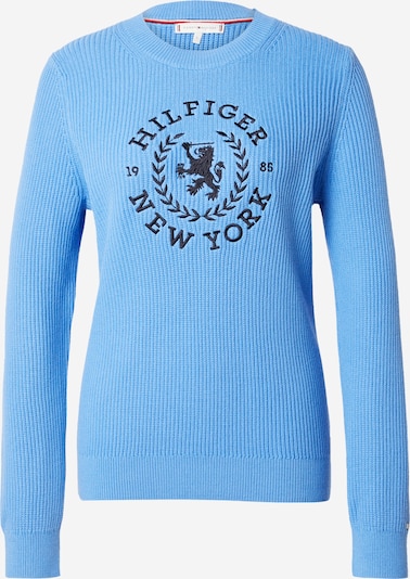 TOMMY HILFIGER Пуловер в нейви синьо / светлосиньо, Преглед на продукта