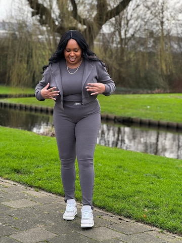 Mowi Fit Tracksuit 'Hoodie Legging Set' in Grey