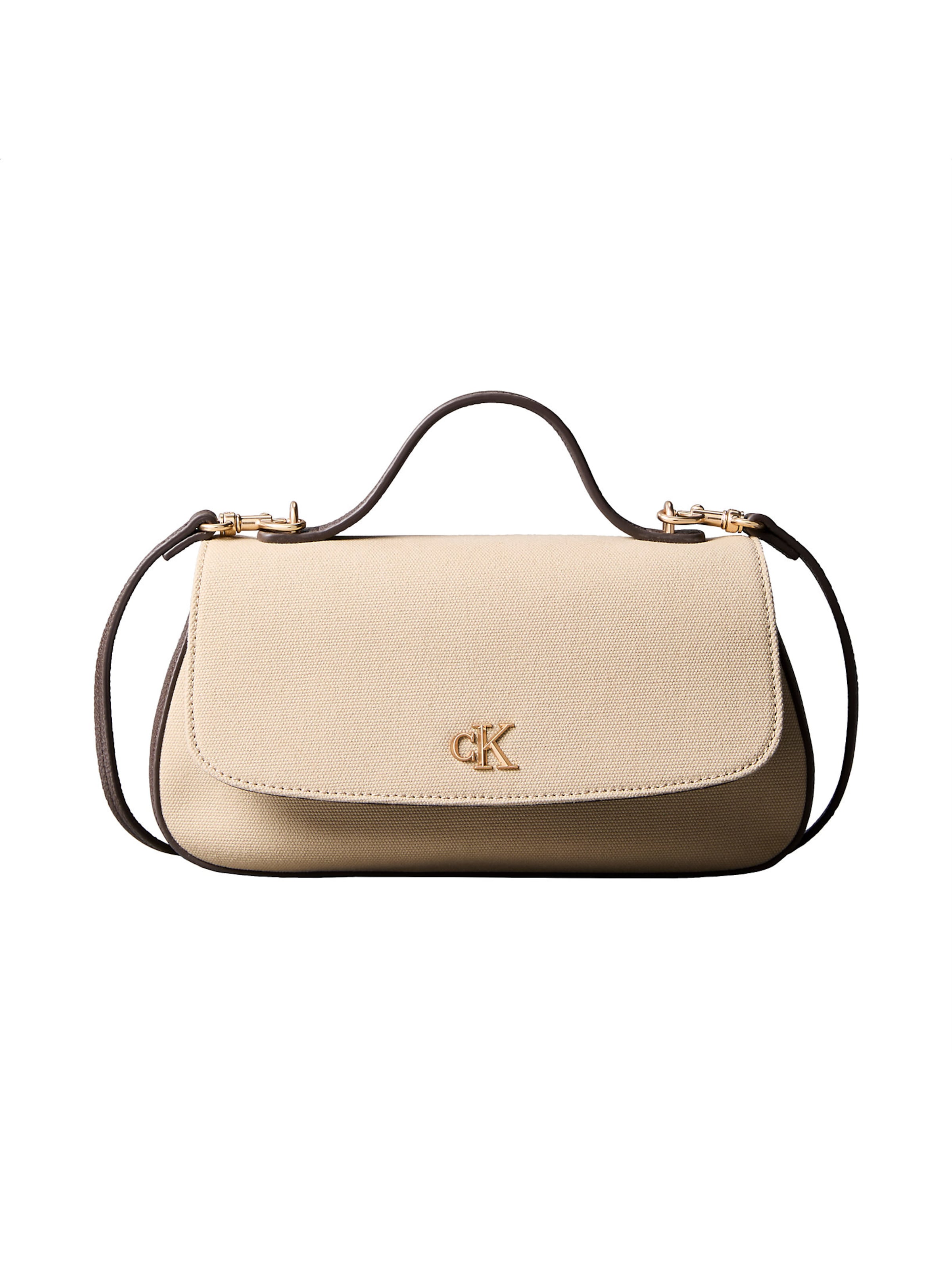 Calvin Klein Crossbody bag in Beige: front