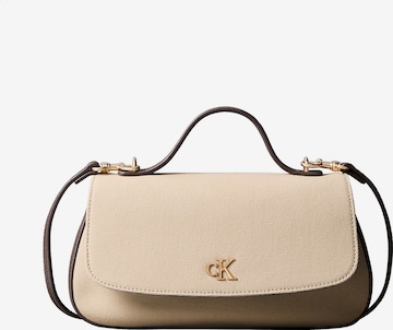 Sac à bandoulière Calvin Klein en beige : devant