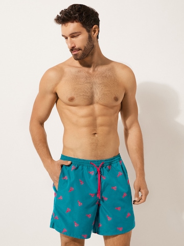 CALZEDONIA Regular Badeshorts in Blau