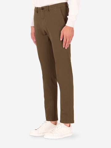 Distretto12 Slimfit Hose 'Giron' in Grün
