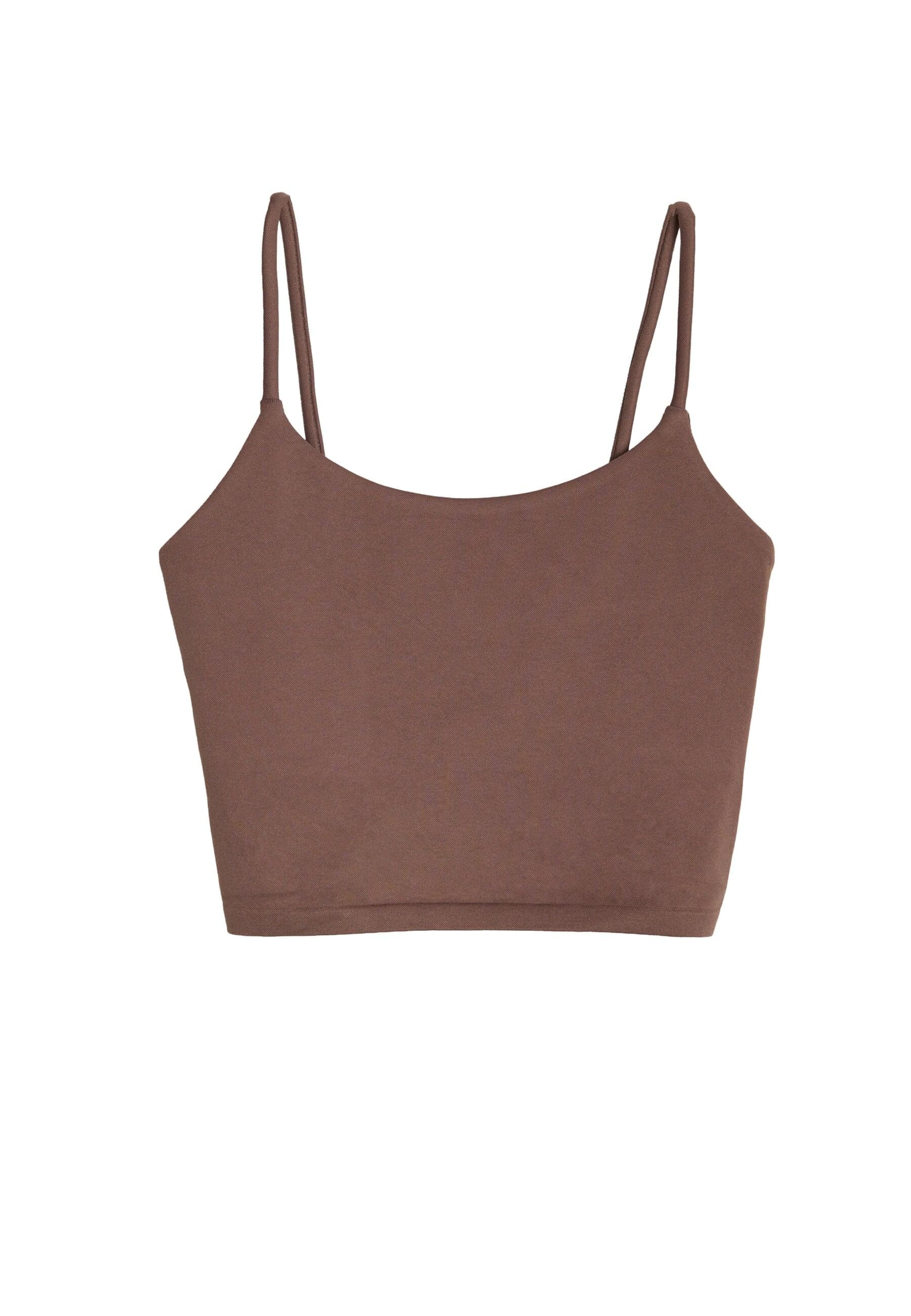Top sportivo di Aim'n in marrone: frontale