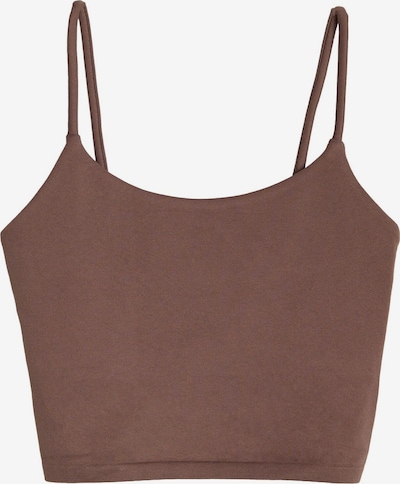 Sportiniai marškinėliai be rankovių iš Aim'n, spalva – ruda, Prekių apžvalga