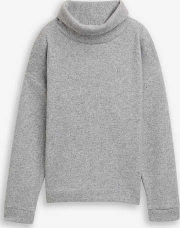 Sweat-shirt TOM TAILOR en gris : devant