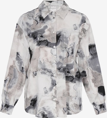 Usha - Blusa em cinzento: frente