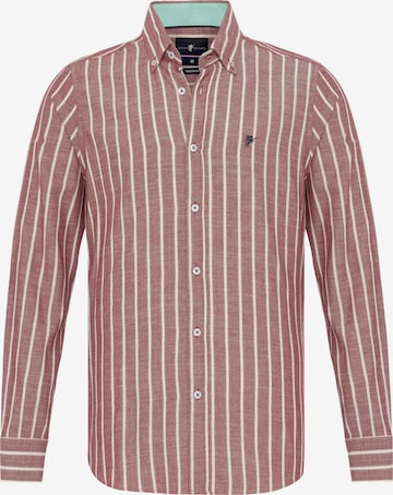 DENIM CULTURE - Ajuste regular Camisa ' ELDIN ' en rojo: frente