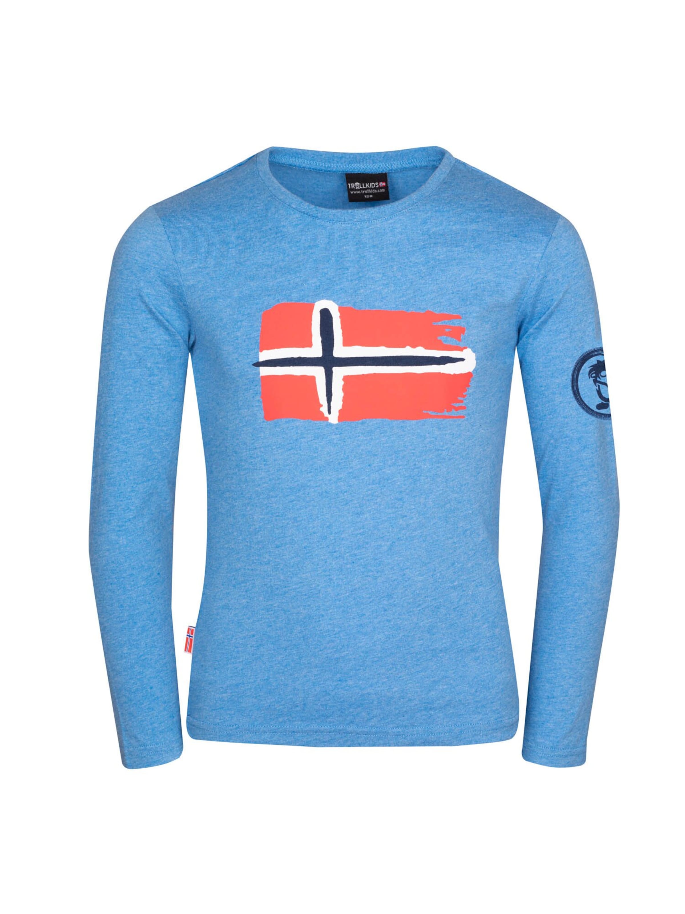 TROLLKIDS Performance Shirt in Blue: front