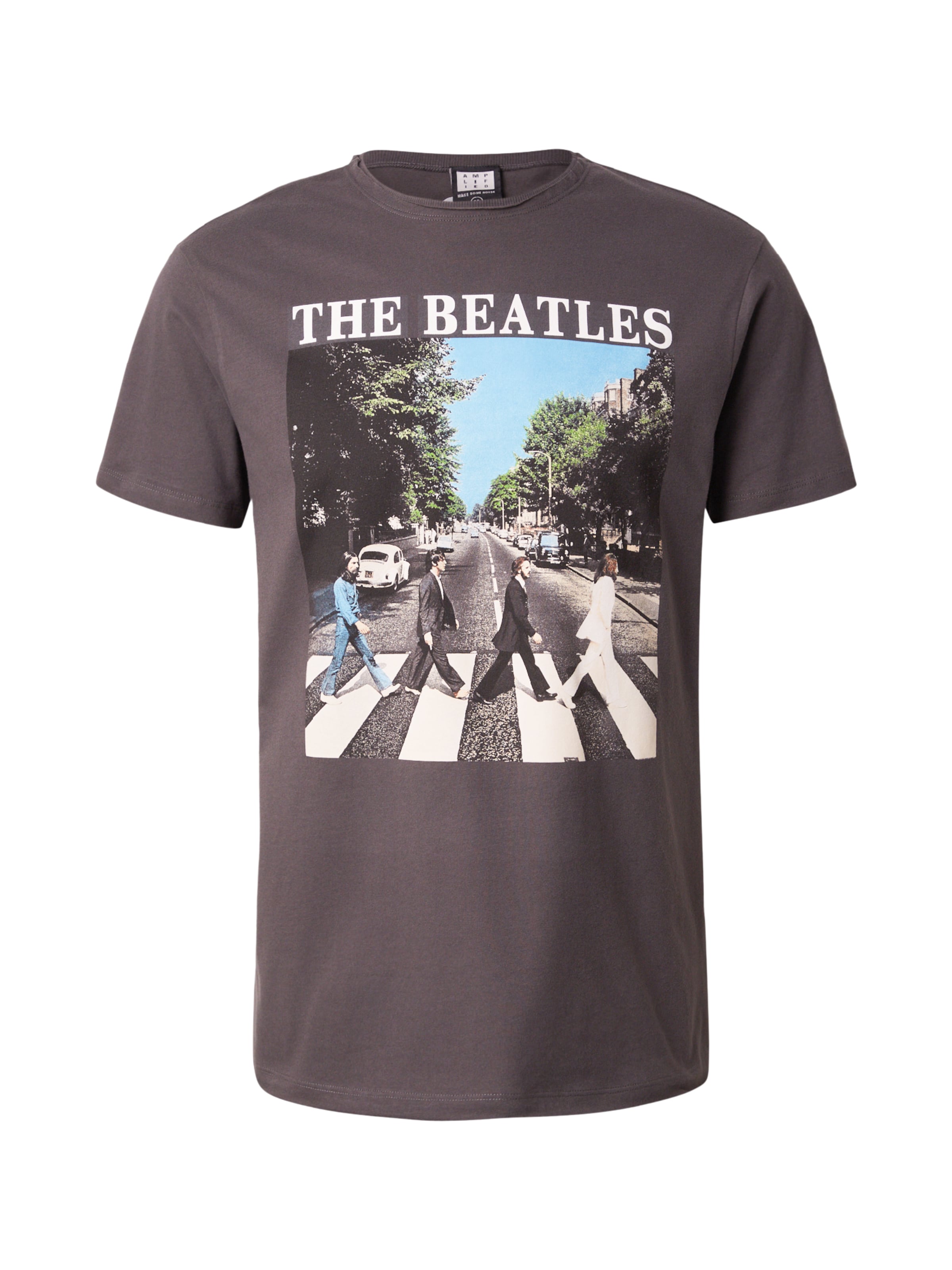 AMPLIFIED Koszulka 'THE BEATLES - ABBEY ROAD' w kolorze szary: przód