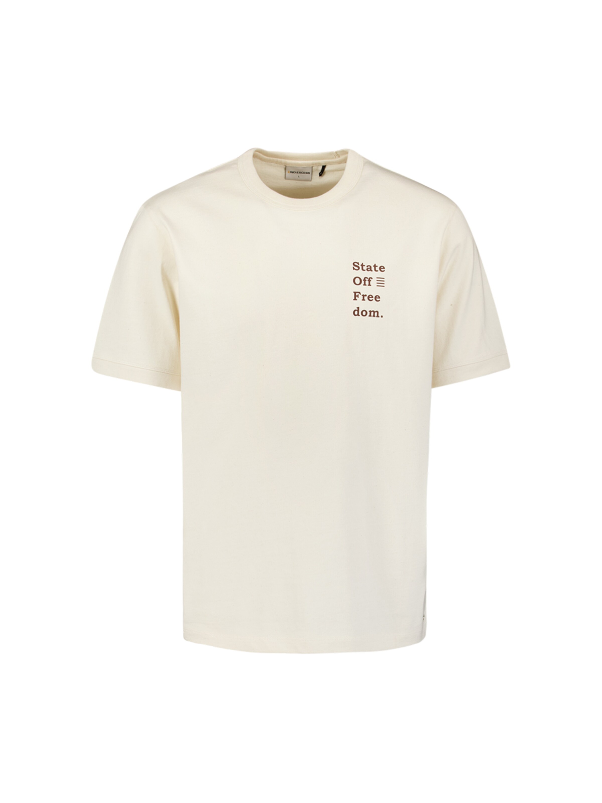 No Excess Tričko – bílá: přední strana