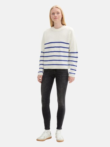 TOM TAILOR DENIM Skinny Jeans 'Nela ' in Zwart