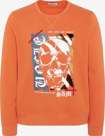 UNCLE SAM Sweatshirt in Orange: front