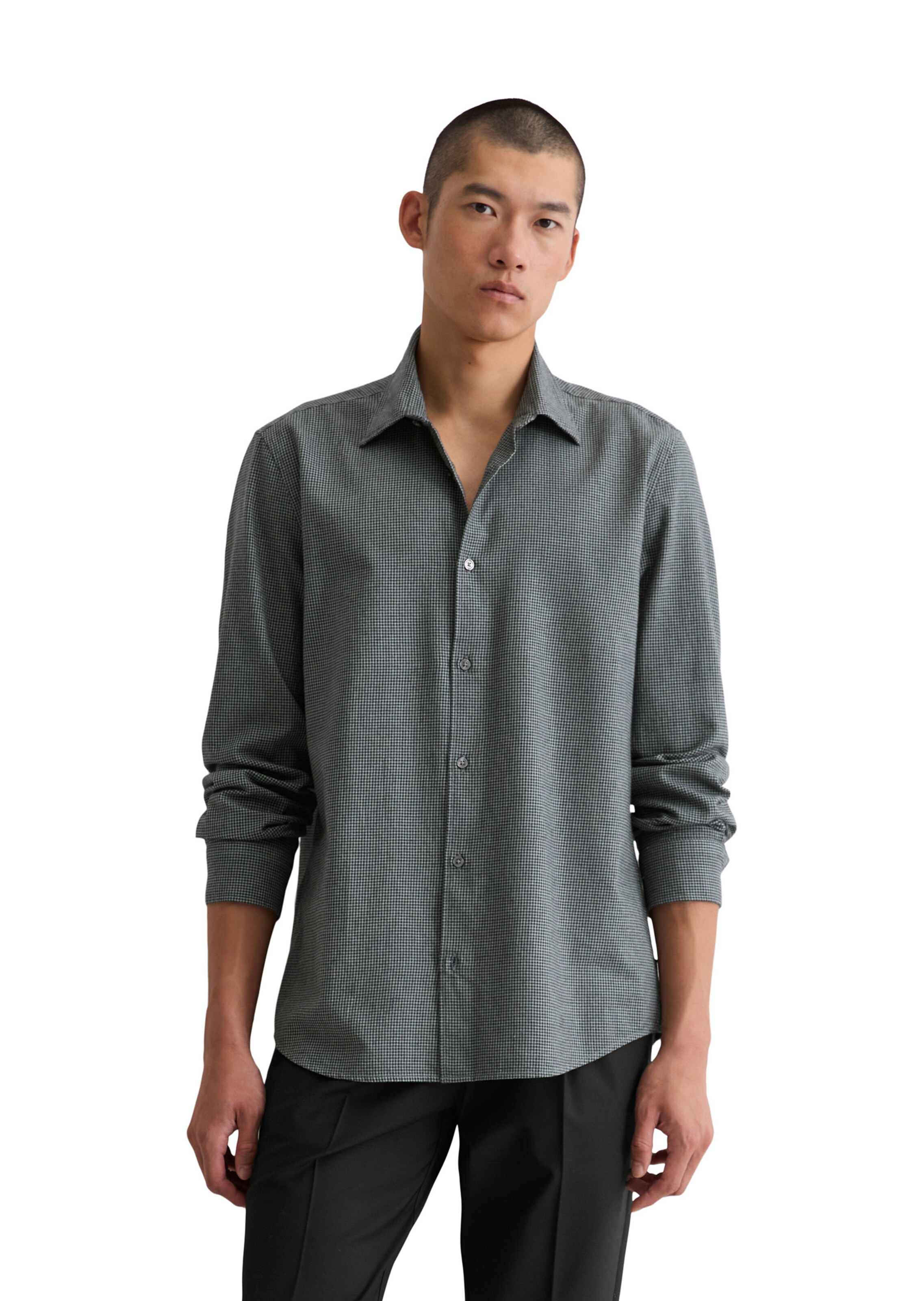 Marc O'Polo Regular fit Overhemd in Blauw: voorkant